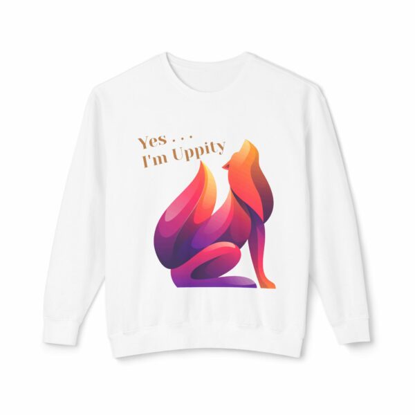 Uppity Vibes Unisex Lightweight Crewneck Sweatshirt - Colorful Artistic Print