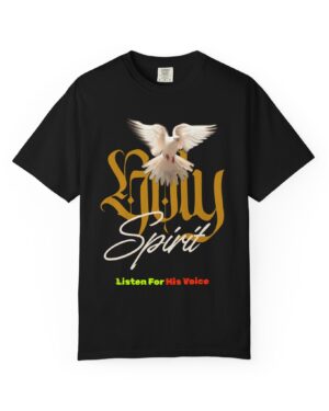 Spiritual Empowerment Tee, Unisex Garment-Dyed T-shirt with Dove Design, Ideal for Gifts, Relaxed Vibes, Mindfulness Practice, Everyday Wear